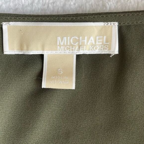 Michael Kors Olive Green Blouse - Picture 7 of 10
